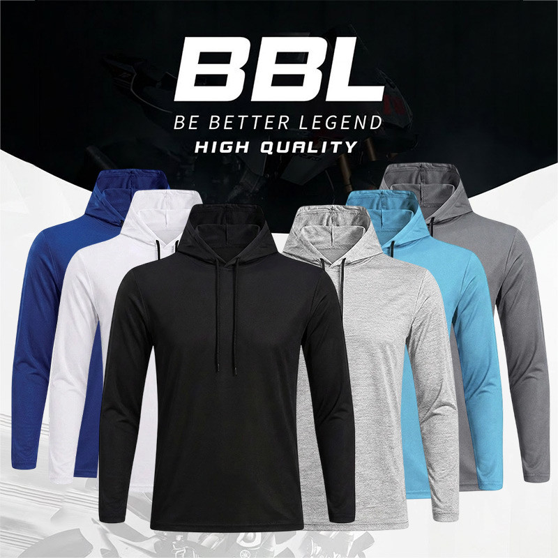 Longsleeve Hoodie Drifit Quick Dry Sportswear Jogging Running Cycling Unisex Breathable Activewear