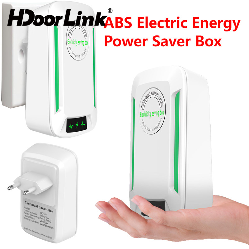 HdoorLink Electricity Energy Saving Plugs Power Saver US/UK/EU 90-250V Household Office Energy Saving Plugs