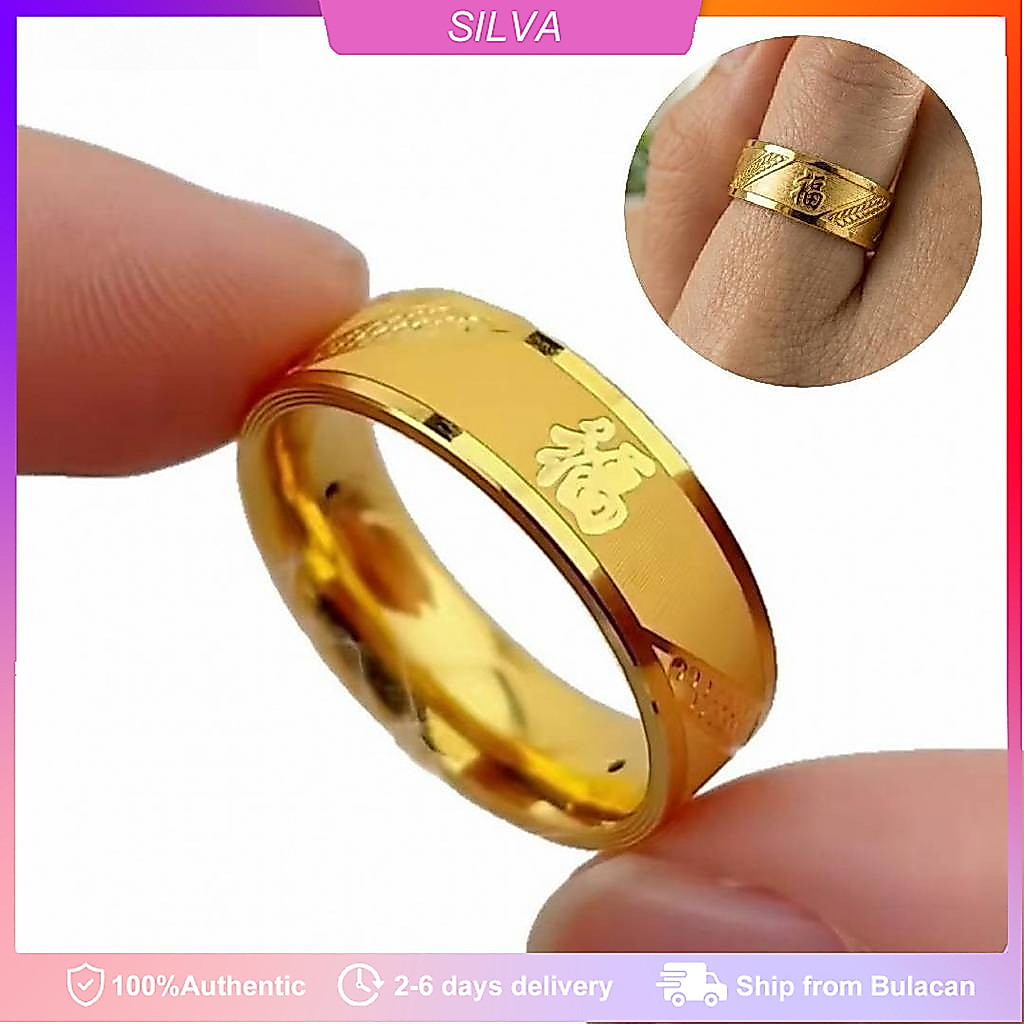 [Buy1Take1]Luck Ring Fortune Auspicious Charm Money Casual Stainless Steel Ring