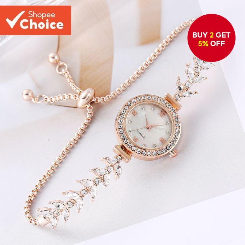 Fashion Mermaid Design Shiny Diamonds Women's Wristwatch Bracelet, For Christmas Gift