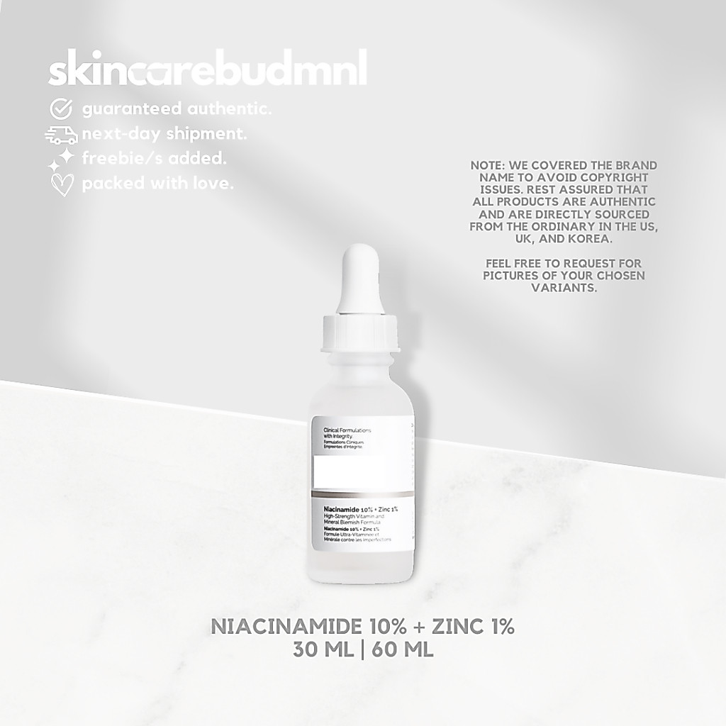 Ordinary Niacinamide 10% + Zinc 1% 30 ml / 60 ml by skincarebudmnl