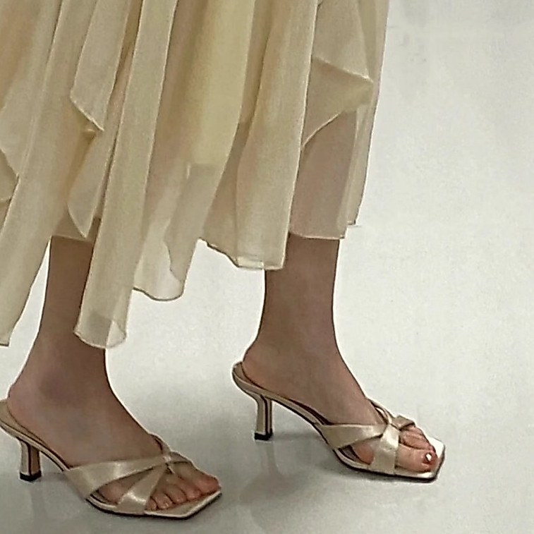 ONEW Korean fashion high heels office stiletto sandals for women 2 Inches