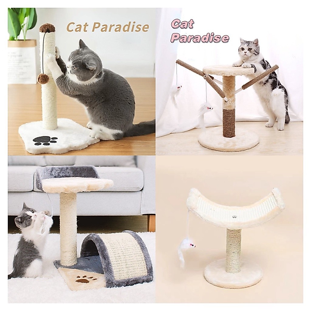 Small Cat Tree Tower Condo Bed Toy Ball Cat Climbing Scratcher Post Pads Frame Board Pet Toys