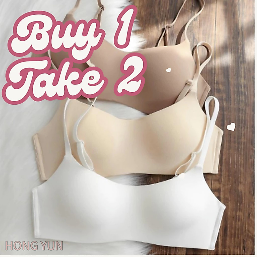 3PCS Seamless Underwear Women Push-Up Bra Thin Style Wireless Bras