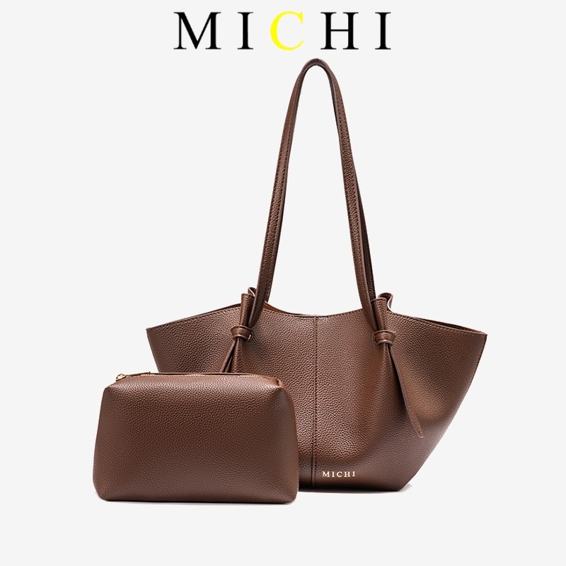 MICHI Small Everyday Pebble Tote Bag – Quality Stylish Laura Bag With Free Pouch
