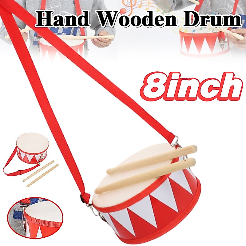 Drum Wood Kids Early Educational Musical Instrument For Children Baby Toys Beat Instrument Hand Drum