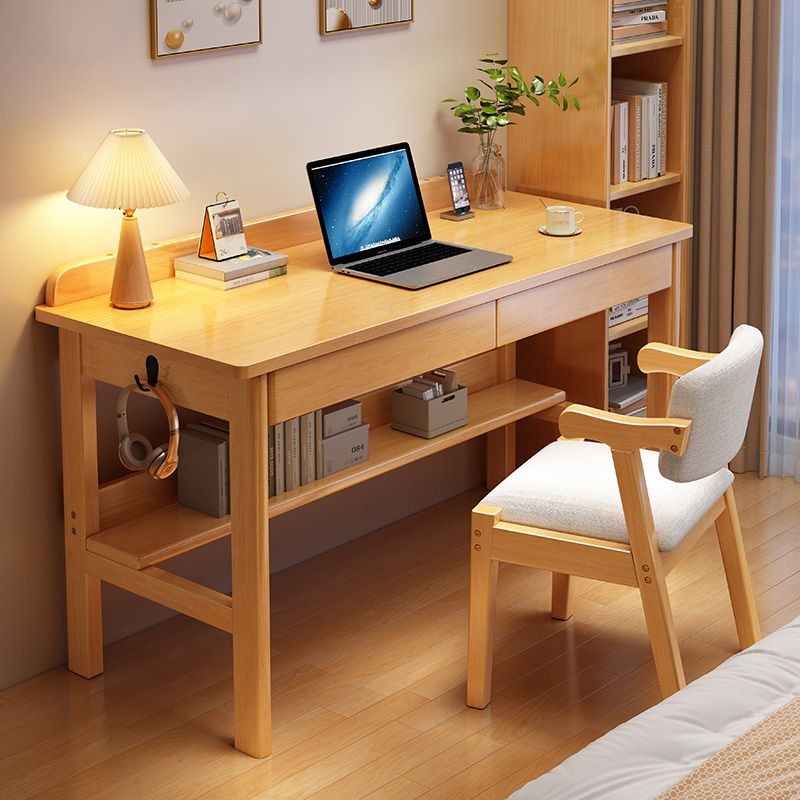 Solid Wood Desk Student Bedroom Writing Desk Home Simple Desktop Computer Desk Study Table And Chairs