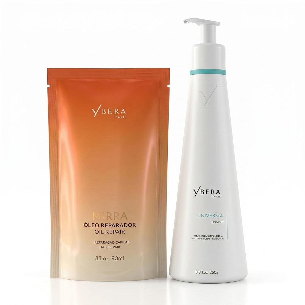 Leave-in Universal 250g + Óleo De Mirra 90ml Refil - Ybera Paris
