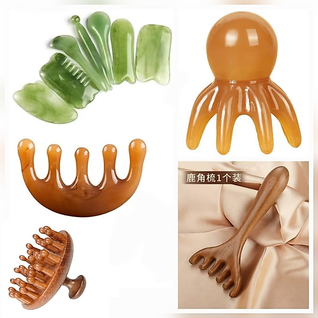 Natural Synthetic resin Gua Sha Massage Face Tool Gua Sha Board Body Massager Guasha Urut Facial Tool Gua Sha Tool Gua Sha Face