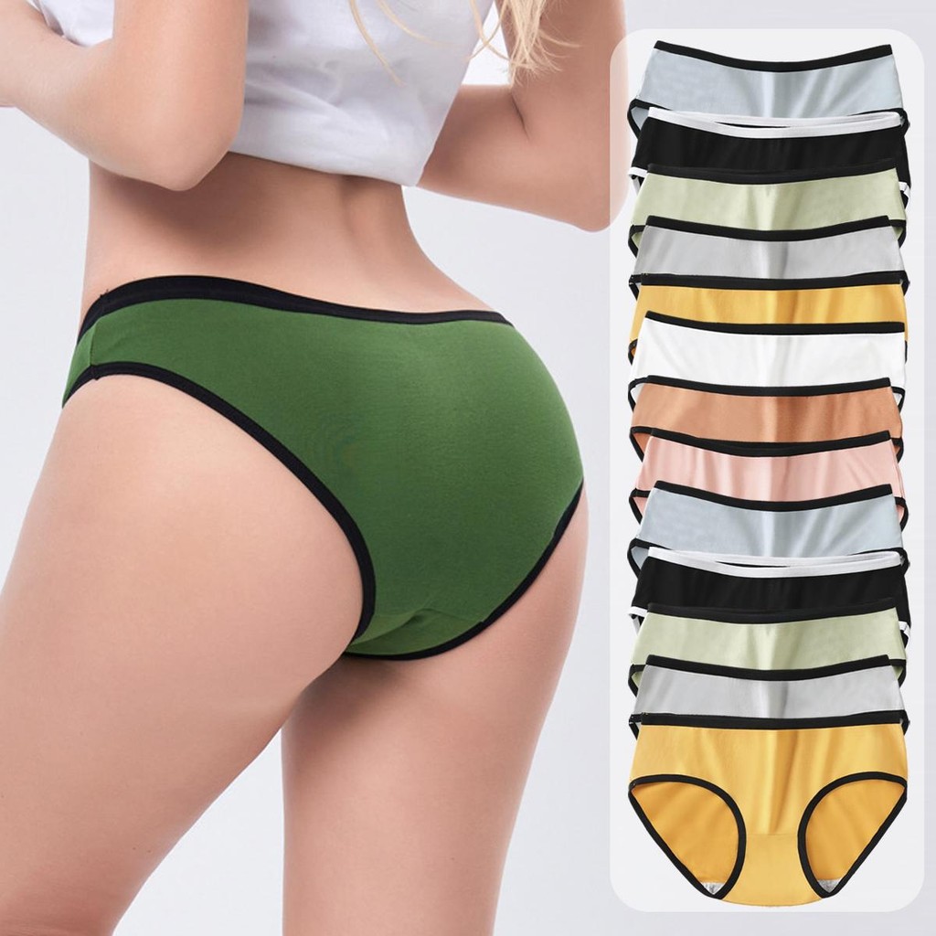 12/6PCS Panties Cotton Girls' Underwear Panty For Woman High-Quality Affordable Comfortable