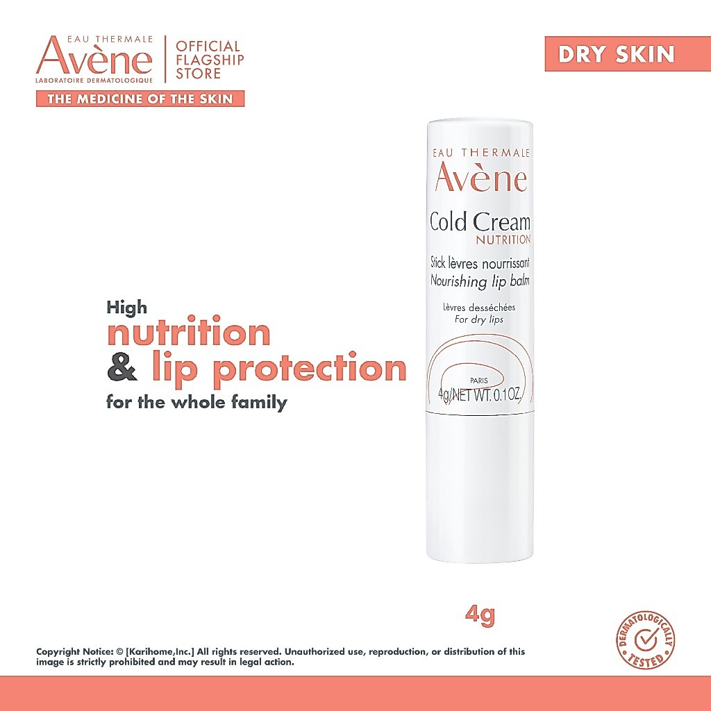 Avene Cold Cream Nutrition Nourishing Lip Balm 4g