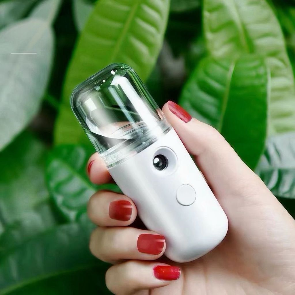 |J.a| Nano Mist Sprayer Facial Care Mini Facial Moisturizer Facial Water Spray/ Water Facial Cooling Nano Spray Facial Mister Portable Practical Skin Moisturizer for Traveling Nano Sprayer Portable Mini USB/