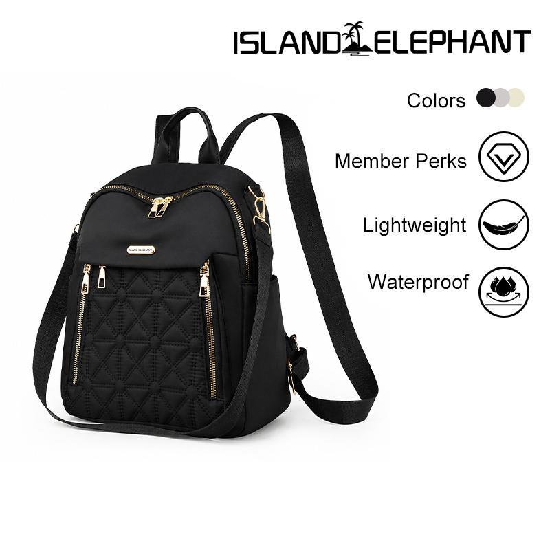 ISLAND ELEPHANT Women's Backpack Large Capacity Lightweight Multi Pocket Travel Commuter Casual Bag