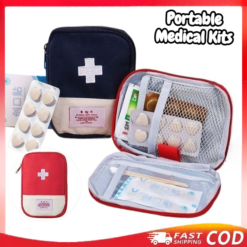 Portable Medical Storage Bag Travel Home First Medical Aid Kit Moisture-Proof Small Medicine Bag Sto
