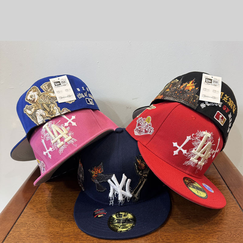 NY LA 2026 World Serice Multi Size Closed Flat Brimmed Hat