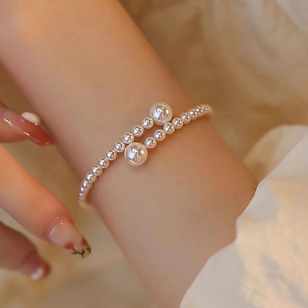 2023 French Retro Pearl Bracelet Female Light Luxury Ladies Simple All-Match Fashion Bracelet