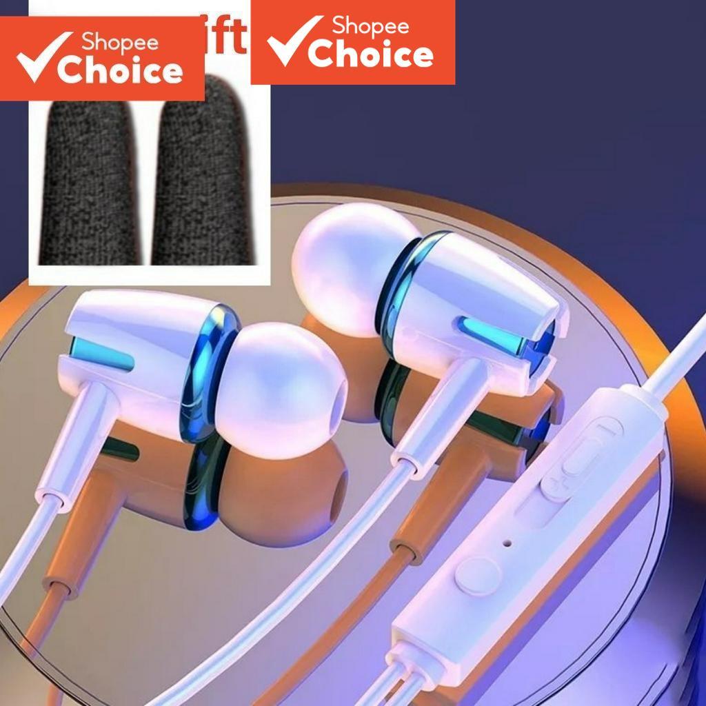 E18 Earphones 3.5mm / Type-c Wired Super 9D Bass Headphones In-Ear Hi-Fi Sound Headsets With Mic Hol