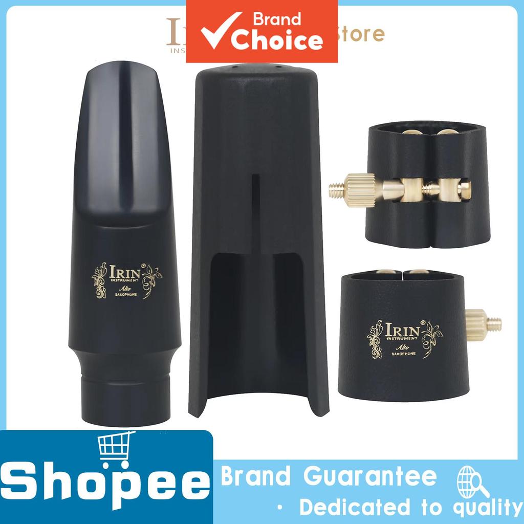 IRIN Alto Saxophone Mouthpiece Set Ligature Clip Flute Head Cap For Alto Sax Parts Woodwind Instrume