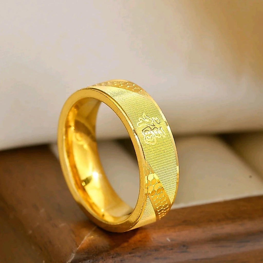 Fortune Lucky Charm Money Catcher Ring Fashion Casual Stainless Steel Ring for Unisex Auspicious