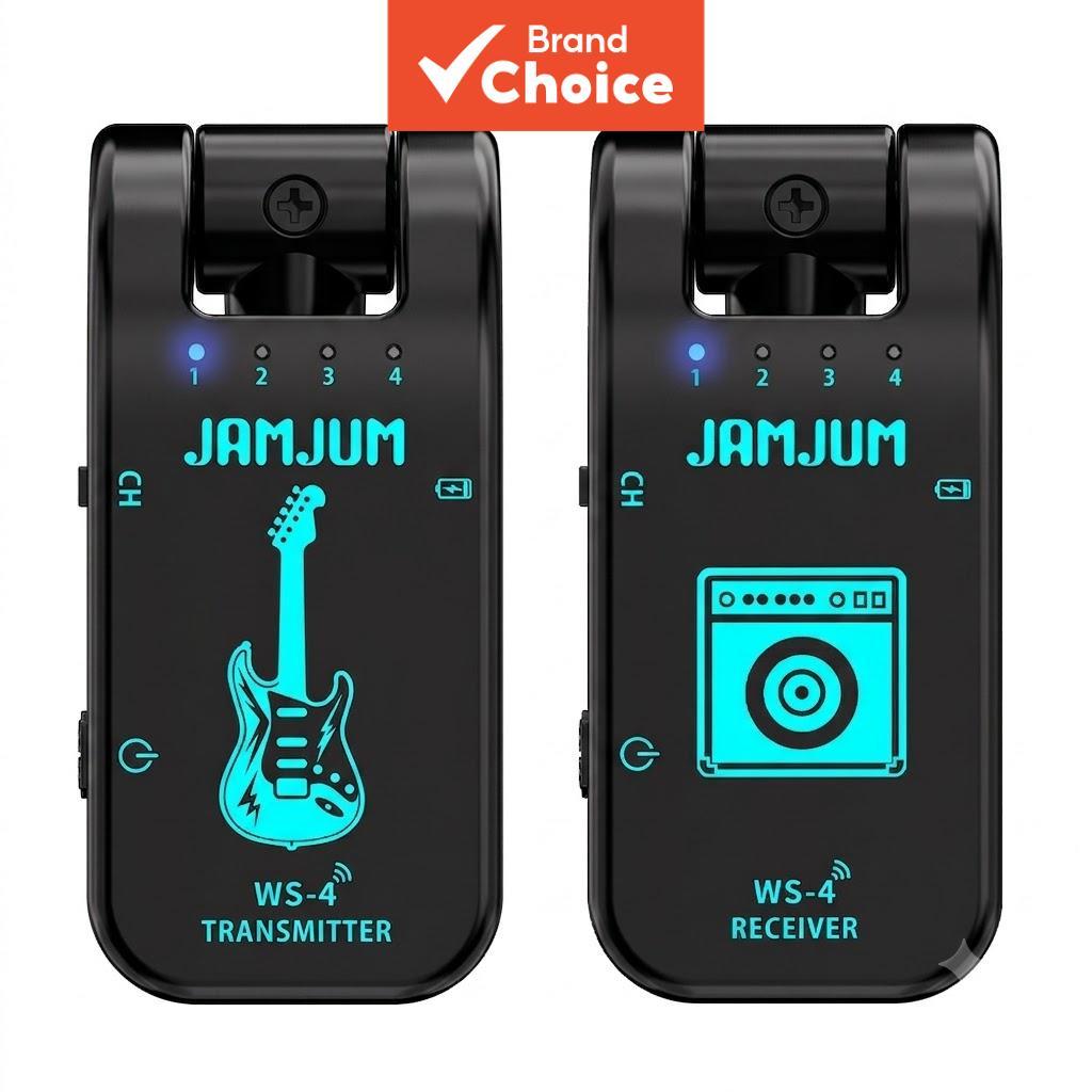 Wireless Guitar System 2.4GHz Ultra-Low Latency Transmitter & Receiver for Electric Guitar Bass and