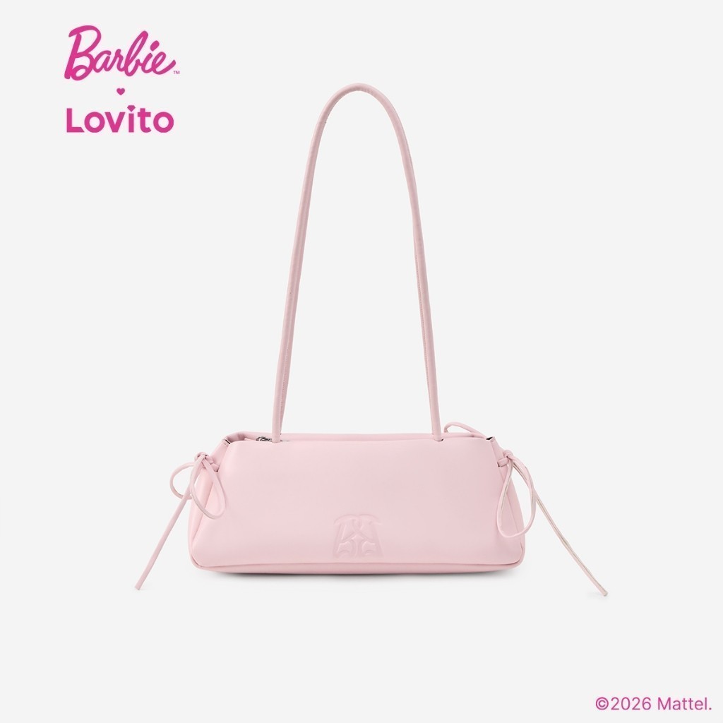 Barbie™ X Lovito Women Formal Elegant School/Student Knot Pink Tote Bag Work/Commuter LBL2AD010