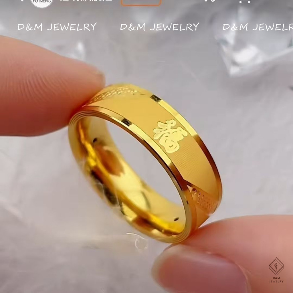 Fortune Ring For Women men Stainless Lucky Charm Money Catcher Ring Charm ring For Unisex Auspicious