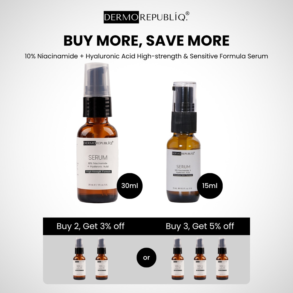 Dermorepubliq 10% Niacinamide + Hyaluronic High-Strength Formula Serum
