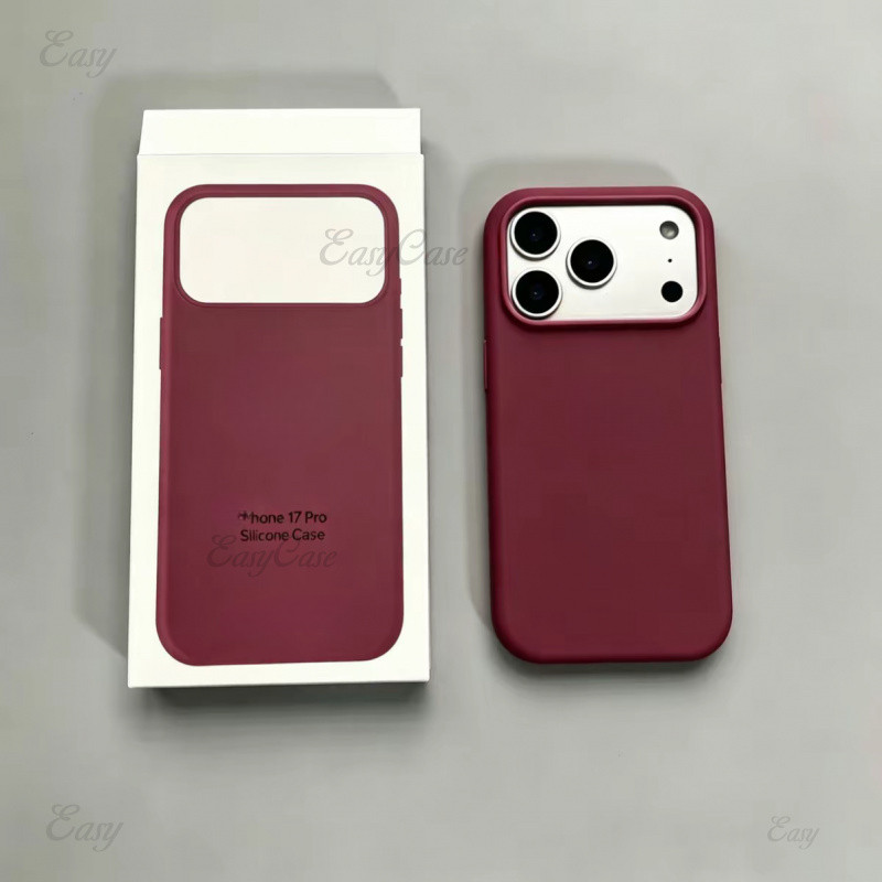 Liquid silicone anti dirt case for iPhone 18 17 16 15 14 13 Pro Max anti slip and anti drop protecti