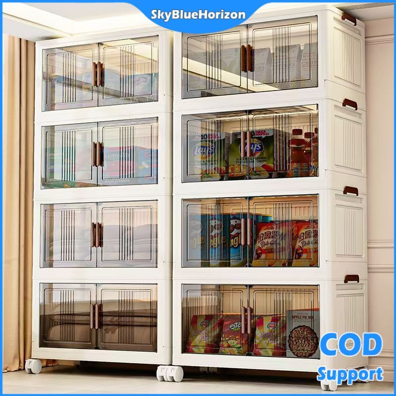 SBH 35-80CM Foldable Storage Cabinet With Rolling Wheels Wardrobe & Kitchen Organizer Cheap Promo