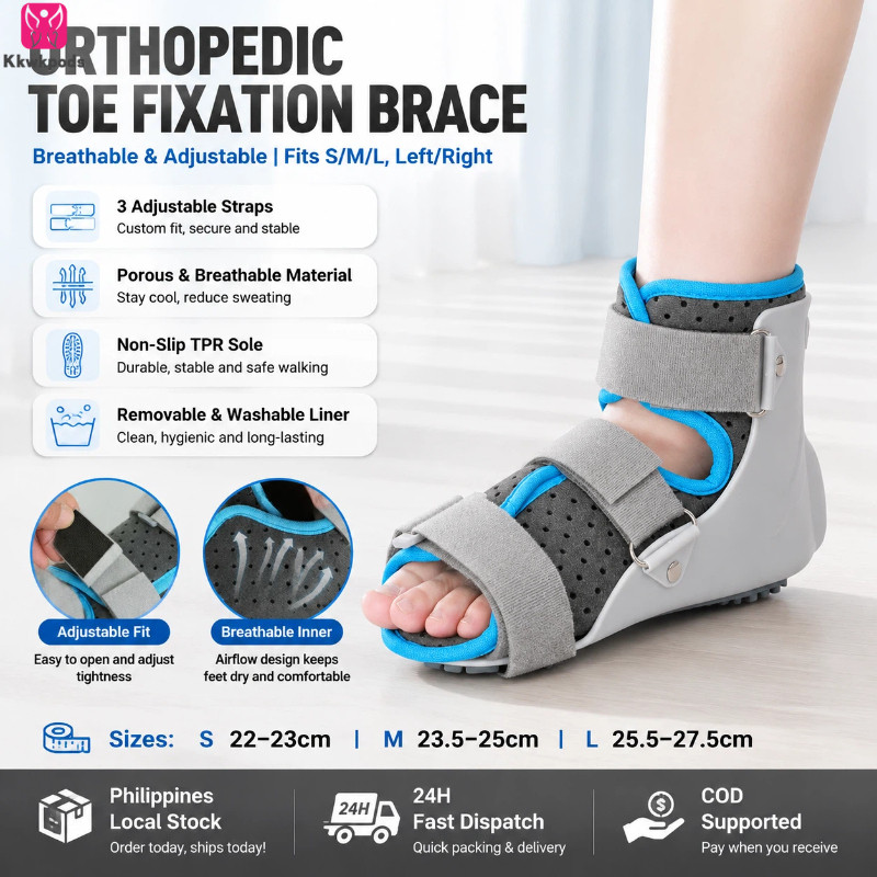 Adjustable Ankle Support Brace Orthopedic Ankle Brace Toe Fracture Walking Boot Breathable Comfortab