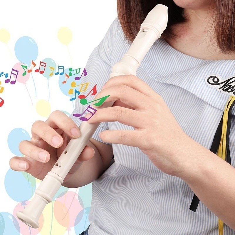 8 Hole Flute Soprano Recorder Instrument for Kids Student Beginners Descant Recorders