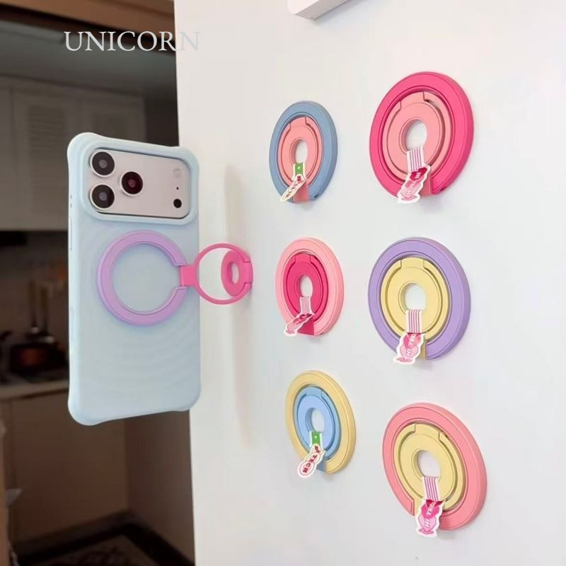 Candy Color Double-Sided Magnetic Bracket Multi-Function Three-Folding Magnetic Mobile Phone Bracket