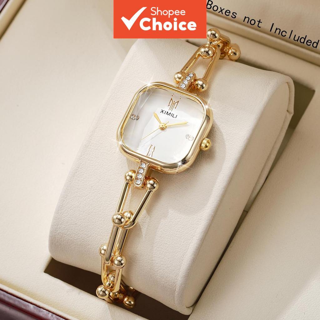 Square Elegant Watch for Women Quartz Watches Fashion Bracelet Strap Ladies Wristwatches Girls Clock