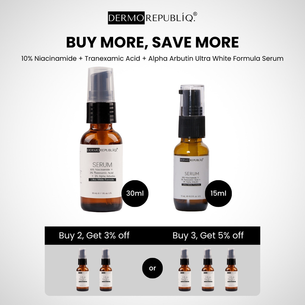 Dermorepubliq 10% Niacinamide + 3% Tranexamic Acid + 2% Alpha Arbutin Ultra White Serum