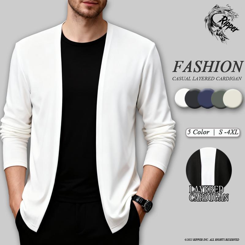 2026 Men s Knitted Cardigan New Autumn Winter Solid Color Slim Fit Korean Style Casual Outerwear