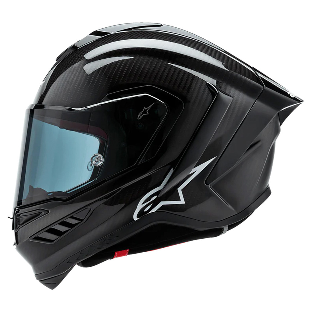Capacete Alpinestars SR10 Solid Carbon Preto Fosco Brilhante