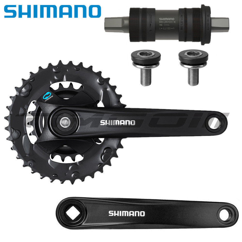 Bộ Truyền Động Shimano Altus FC-M315 Cho Xe Đạp Địa Hình, Tốc Độ 2x7, Côn Vuông 36-22T, Chiều Dài 170mm