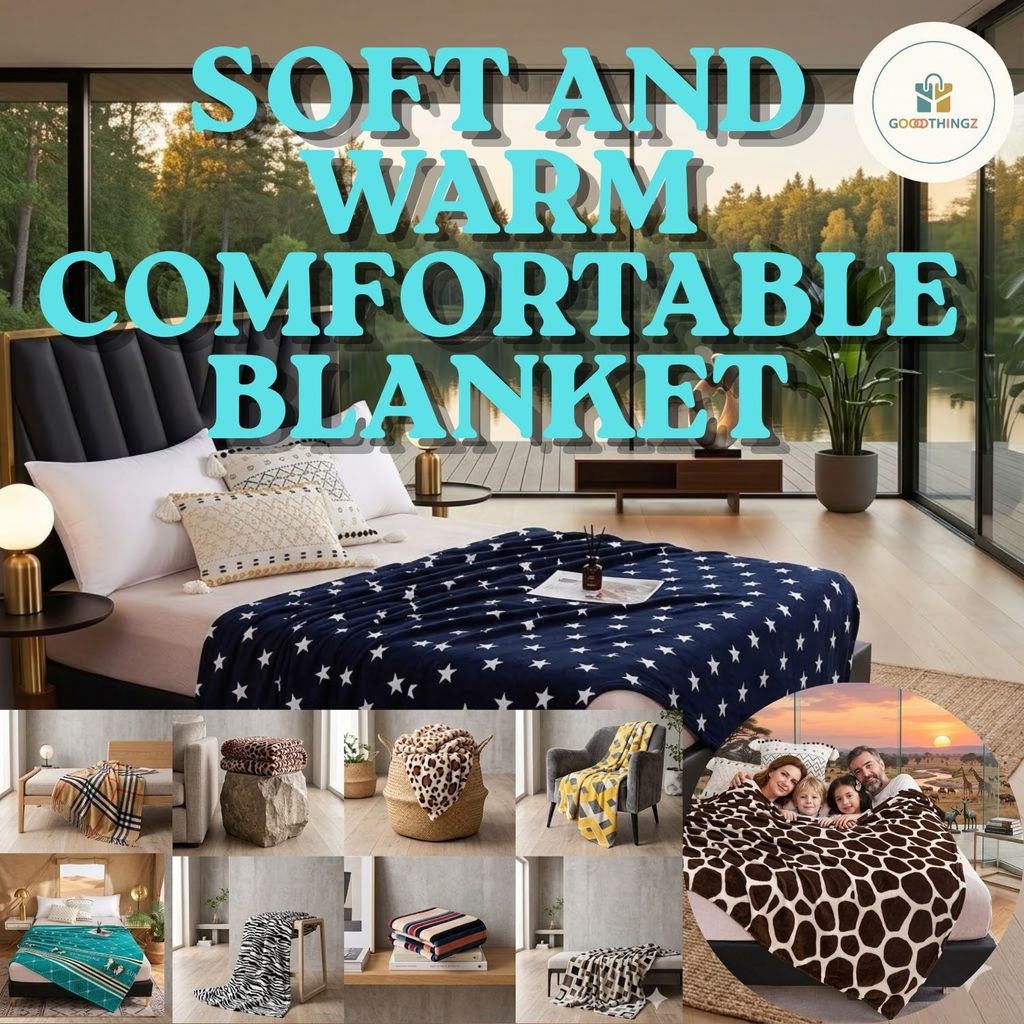 Soft Warm Fleece Blanket Printed Cozy Woolen Throw Blanket Lightweight Bed Sofa Travel Blanket Home