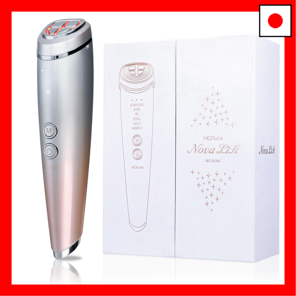 [Direct from JAPAN][Official Japanese Product] Facial Beauty Device, EMS Beauty Device, RF Facial Beauty Device, EMS Microcurrent, Ultrasonic Vibration, Ion Introduction/Derivation, 3-Color LED, Light Beauty, Multi-Function Facial Beauty Device, Lifting C