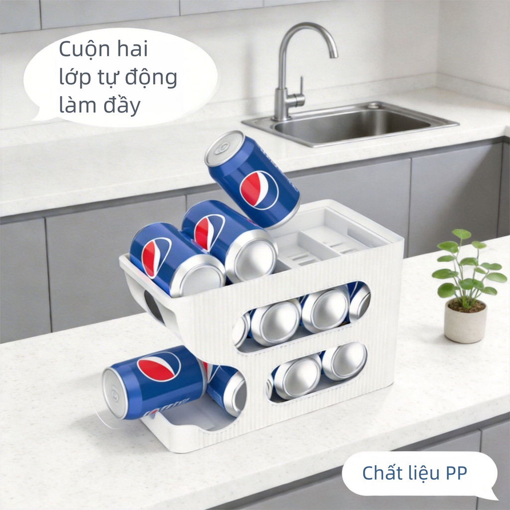 Mới Cán Hai Lớp Đồ Uống Tự Động Hộp Bảo Quản Tủ Lạnh Giá Để Đồ Cao Cấp