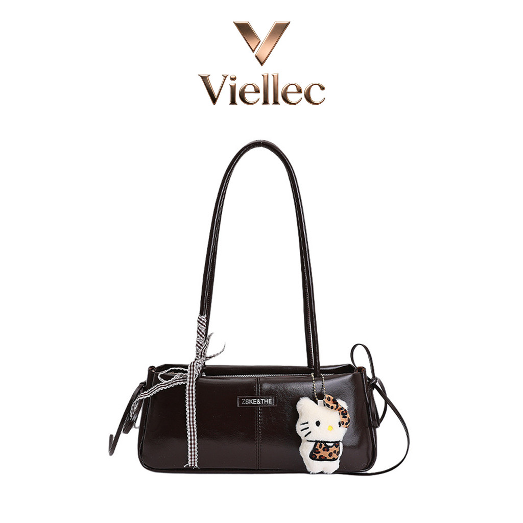 Viellec Retro Dung Tích Lớn Kết Cấu Cao Cấp Một Vai Nách Nữ Túi Thích Hợp Cho Đi Lại, Du Lịch Messenger