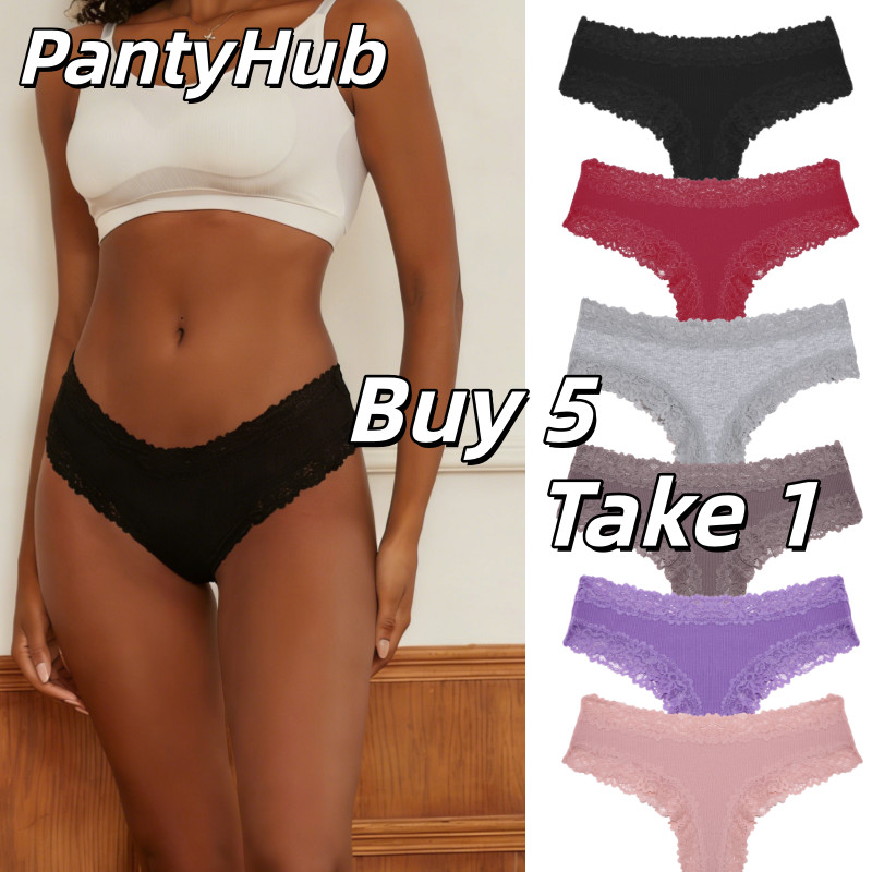 Lace Seamless Panty for Women Sexy Cotton Panties Comfortable Underwear Lingerie Female Floral Thong