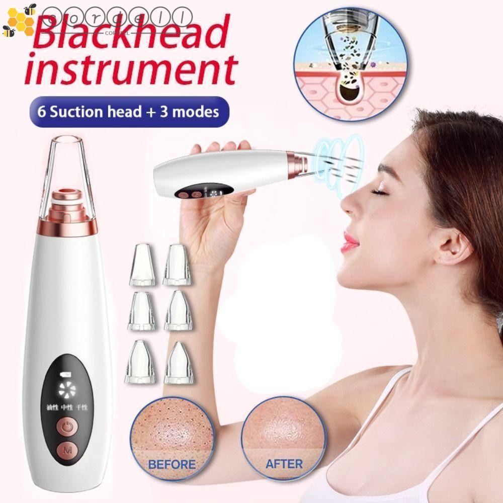 CORDELL Blackhead Remover, USB Rechargeable Electric Tool Pore Cleaner, Whitehead Removal Vacuum Suction Water Cycle Black Point Removal Blackhead Vacuum Cleaner Pore Treatment