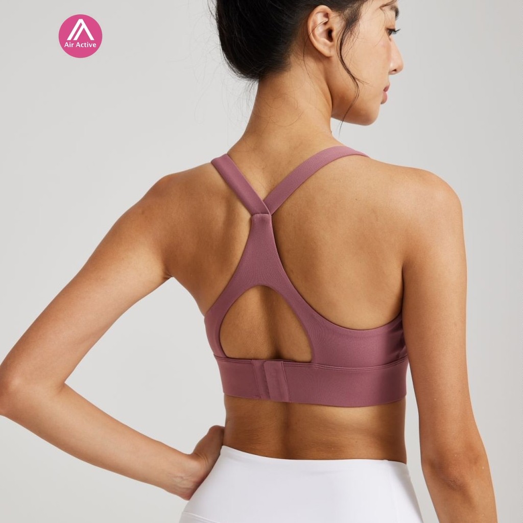 AirActive Sports Bra Racerback Design High Support & Breathable Yoga Running Training Bra