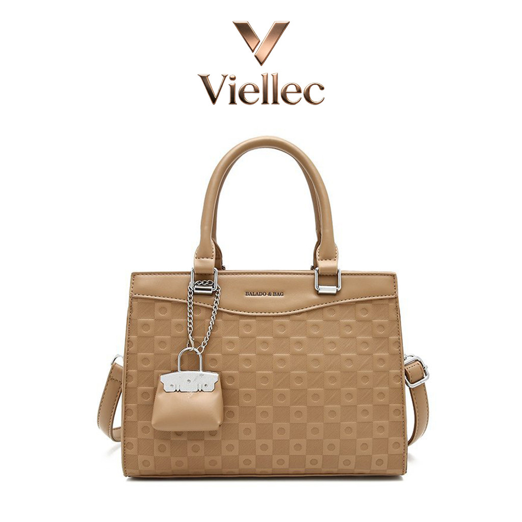 Túi xách nữ Viellec Retro Đơn giản Túi đeo vai dung tích lớn Thời trang Phù hợp với thiết kế Niche cao cấp dành cho người đi lại Messenger