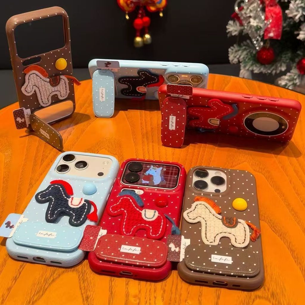 Giá đỡ Polka Dot Pony Thích hợp cho vỏ điện thoại Apple 17 / 16 / 15 / 14 / 13 / 12 / 11 / X / 7 / 8