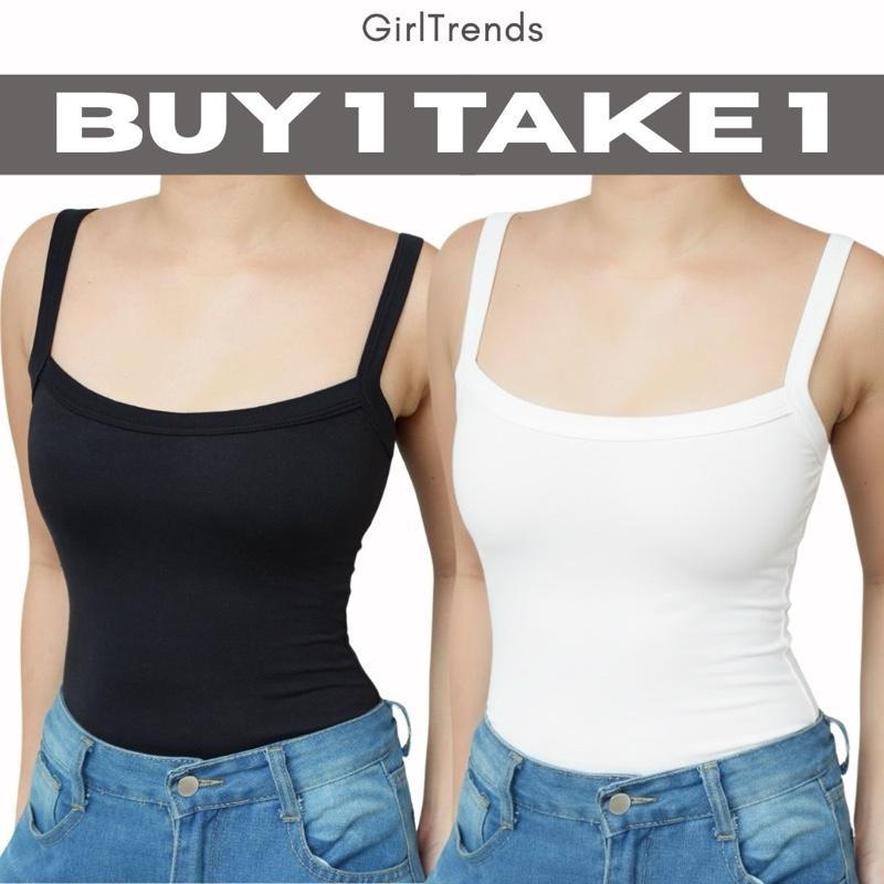 GirlTrends -SOLAtop- Buy1Take1 Basic Tank Top Cotton Womenswear Croptop Fit Everyday