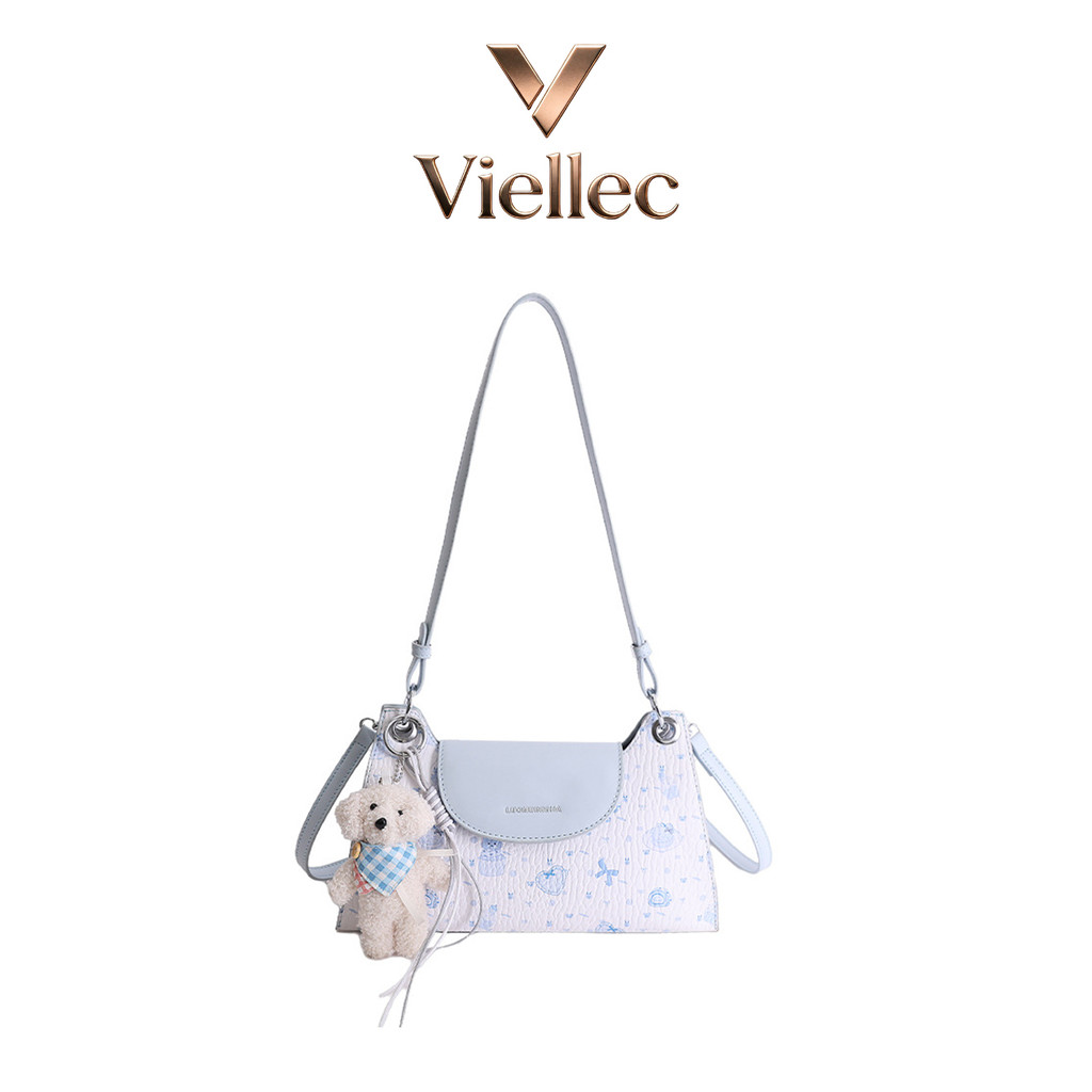 Túi Viellec 2026 Phong Cách Mới Hàn Quốc Túi Nách Cao Cấp Đi Lại Túi Đeo Vai Mặt Dây Chuyền Miễn Phí