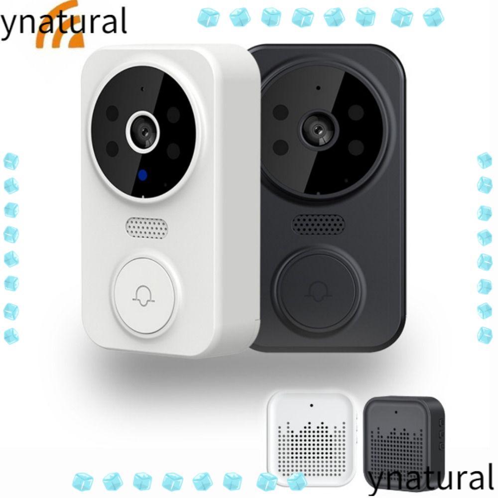 YNATURAL Intelligent Doorbell, Variable Speech Easy Installation Wire-less Doorbell, Hot HD Video Real Time Sound Doorbell Smart Video Doorbell Smart Home