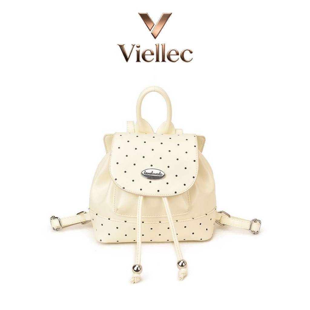 Ba lô Viellec Polka Dot Mini Túi đeo chéo đa chức năng dành cho nữ